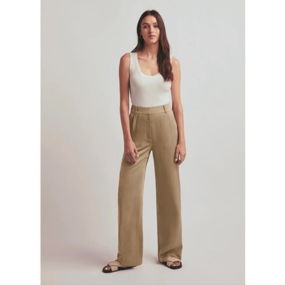 Favorite Daughter Collection Favorite Pant Beige Wide-Leg Pants | 10 - Picture 1 of 9